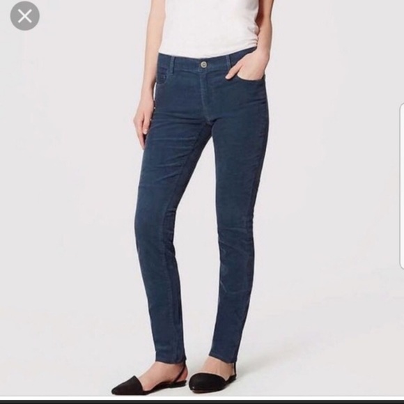 LOFT Pants - Loft blue corduroy pants